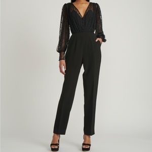 SALONI NWT Bernadette Jumpsuit Black Size 12 Minimalist Contemporary Chic
